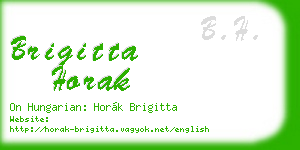 brigitta horak business card