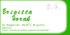 brigitta horak business card